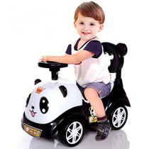 Childrens twist car 1-3 years old baby scooter to help step four-wheel toy car music can ride the swing car