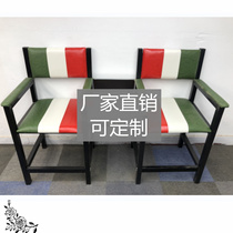 Double-trio position billiard chair billiard sofa billiard room Billiard Hall Room Table Ballroom View Ball Chair Tea Table Rest Casual Seat
