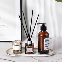 Boilerplate Room Bathroom bathroom Bathroom Suit Modern Body Milk Bottle Fragrant Lavendles Pendulum SOFT ADORNMENT TRAY