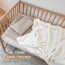 Baby hair blanket newborn autumn and winter cover baby Fallennel Spring and Autumn coral velvet out of the carpet quilt