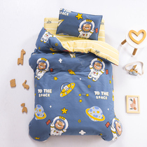 Kindergarten quilt three - piece boy bedding 60 x 135 cushion baby enter the park special nap scrubbing bed