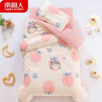 Pure cotton kindergarten is three pieces of cotton bedding six pieces of cotton bedding for baby childrens cotton
