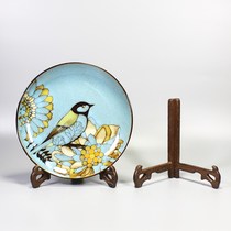 Plate bracket Painted Tray Decorative porcelain disc shelves Wooden Dishes Bay Base Handicraft Swing pieces Display Racks