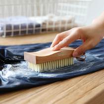 The beginning of the Beech wood handle washing clothes brush soft and hard shoe brush household cleaning without wounding shoes for multi-functional brush