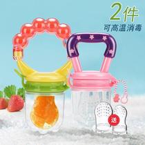 Baby eats fruit auxiliary foods bite teeth raw tooth tooth grinding tool auxiliary pacifier baby bite