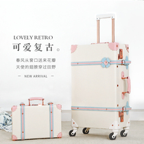 uniwalker retro suitcase cute student pull bar case female den case 20 inch suitcase universal wheel 24