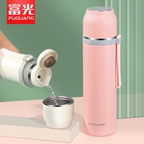 Fuuang thermos cup female students simple portable large capacity exquisite stainless steel fresh lettering custom drinking cup