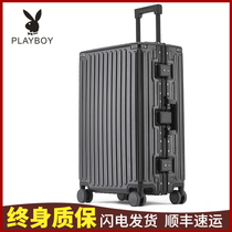 Flower Playboy suitcase sturdy and durable thickened password pull bar box new boxes ins suitcase men 24 inches