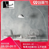 Retro cement gray industrial wind wallpaper Nordic solid color plain color plain wallpaper living room bedroom modern simple waterproof