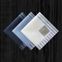 Made in Japan cotton linen men handkerchief thin sweaty handkerchief men Business Mens square stripes soft and breathable