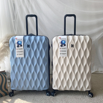 British it suitcase female scratch-resistant and wear-resistant student pc suitcase mute universal wheel ultra-light boarding case ins Wind