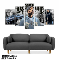 West Coast Chicano oldschool Flower Body Words hiphop Hip Hop Rap Rap Gang Hardcore 2pac Frameless Painting