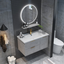 Light luxury bathroom cabinet toilet wash table sink sink cabinet combination modern simple Nordic bathroom cabinet