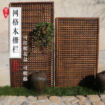 Anti-corrosion wood flower fence Vegetable field retaining fence Door yard fence Villa yard wood flower fence