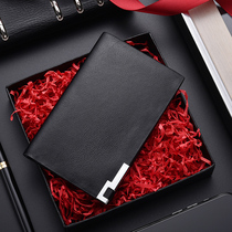 Real Cow Leather Card Bag Men Ultrathin Card Clip Refined Upscale Name Sheet Clip Minima Card Large Capacity Multi-Position Multi-Position Personality Bag