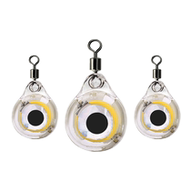Small fish eye with fish mini underwater fishing light catch light LED button poly fish Light Night fishing waterproof fishing gear