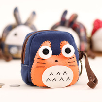 Zero Wallet Woman Mini Cute Korea Aparte Creative Personality Small Pocket Money Small Wallet Student Canvas Coin Bag