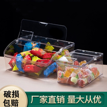 Acrylic supermarket snack box dried fruit candy box transparent plastic box casual food display box