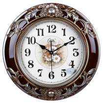 Kangba living room wall clock European retro silent clock fashion creative clock modern pastoral watch quartz clock