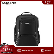 Samsonite New Show Lidouble Shoulder Bag Multifunction Large Adjective Business Backpack 15 Inch Computer Bag Commuter Mens Bag