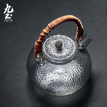 Japanese high temperature resistant hammer glass pot Electric pottery stove cooking teapot Hand woven beam teapot Tea pot Kung Fu tea set