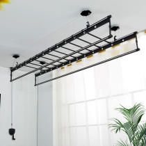 Kailiyou lift drying rack hand-cranked balcony manual clothes Bar double-pole cold hanger four-bar household drying rack