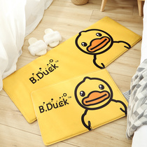 Genuine B Duck floor mat Bathroom absorbent non-slip mat Bathroom door mat doormat entry door small yellow duck carpet