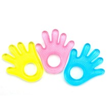 Newborn baby molars stick anti-eating hand palm water tooth gum baby food grade bite Music 3 toys 4 months
