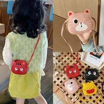 Satchel Small children single shoulder bag 2020 Mini cute little bag PU inclined child tide male girls new zero wallet