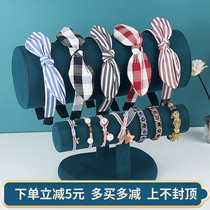 Creative head hoop rack flannel hair hoop shelf display stand hairpin bracelet hair hoop storage props jewelry rack