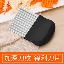 Wolf tooth potato wave knife cutting potato knife kitchen household vegetable cutting artifact fancy cutter potato chip slicing tool
