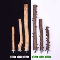 Zanthoxylum Wood station stick parrot starlings thrush bird cage accessories bird supplies toys