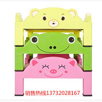 Toddler bed Cartoon foldable bed Kindergarten childrens nap bed Plastic stacking bed Childrens small bed Primary school bed