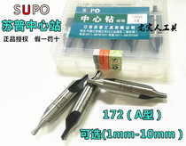  SUPO Supu Center Drill station Type A 172 Type B 173 High-speed steel centering drill with taper 2 3 4 5 6 8