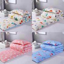 Customized kindergarten quilt three pieces of pure cotton baby baby enter garden bedding nap bedding with six pieces of core