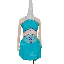 Ice dance elves custom figure skating costume figure skating performance clothes children adult womens skirt D388