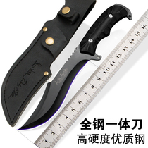  Outdoor special battle knife Wilderness survival knife Portable knife Self-defense cold weapon Saber straight knife High hardness tactical knife
