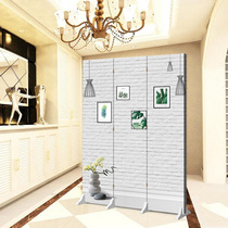 Entry screen partition fashion living room Xuan tube brick wall elk hotel northern Europe simple folding mobile bedroom