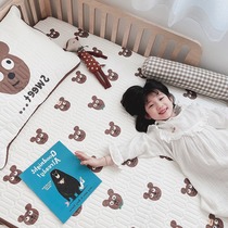 Japanese baby mat Summer baby childrens bed Ice silk game blanket Soft mattress Kindergarten nap mat
