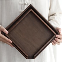 Walnut solid wood Puer tea tray Tea set Tea needle Tea cone Tea cake shelf tool Wooden tea tray Tea ceremony accessories