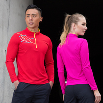 Quick-drying t-shirt womens short-sleeved quick-drying clothes spring and summer thin outdoor long-sleeved large size fat fitness clothes Sports clothes men