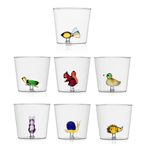 ICHENDORF animal Manor 3D three-dimensional modeling creative glass water cup imported from Italy