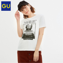 Gu excellent women's printed T-shirt (short sleeve) Harry Potter cooperation fashion Vintage cotton top 322515