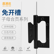 Jialingda slotted-free mother hinge wooden door stainless steel hinge 4 inch 5 inch bearing mute room door thickened hinge