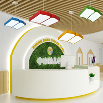 Cartoon color restaurant study library bar bookstore kindergarten training center book shape decorative chandelier