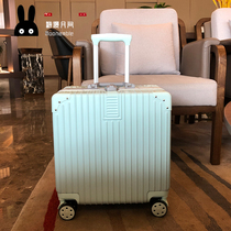 Aluminum frame mini suitcase Female small size lightweight boarding box 18 inch rod password box 20 inch suitcase net red