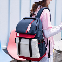 ER Bag Girl Han Edition High School Double Shoulder Bag New 100 Hitch Junior High School Student Campus Large Capacity Computer Backpack
