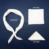 Cotton cotton handkerchief square pure white silk scarf plant dye blue dye special experience activities use