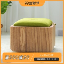 Suiyuan creative simple shoe change stool storage stool multifunctional solid wood shoes stool can sit storage stool sofa stool