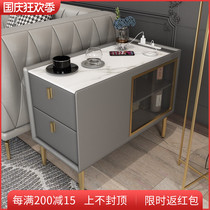 Living room sofa side cabinet with glass door light luxury Net red tea table simple small apartment size table corner